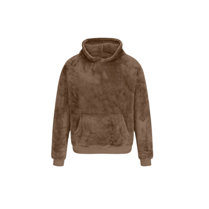 Levoire | Manteau Teddy Luxe Pour Hommes Marron foncé