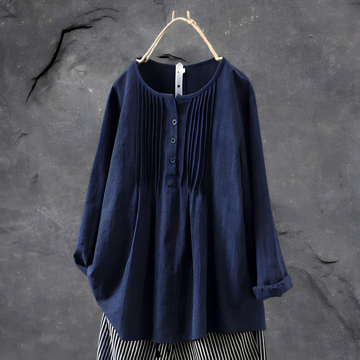 Levoire | Chemise À Manches Longues Pour Femmes Bleu marine