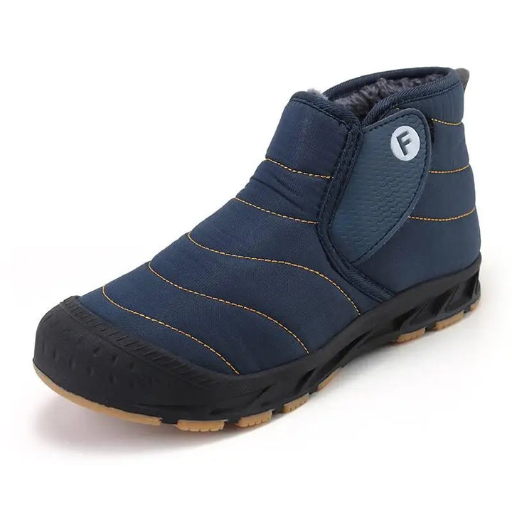 Levoire | Bottines Lisses Et Protectrices En Fausse Fourrure Bleu