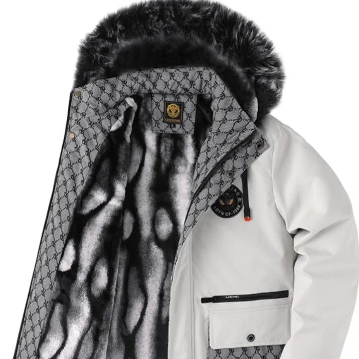 Levoire | Veste Longue À Col Fourrure Avec Poches