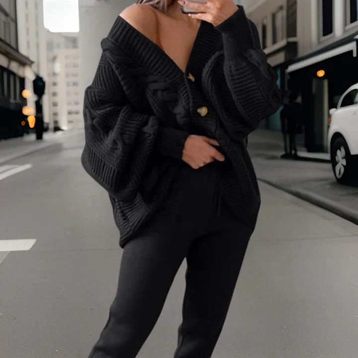 Levoire | Veste en tricot pour femmes Noir