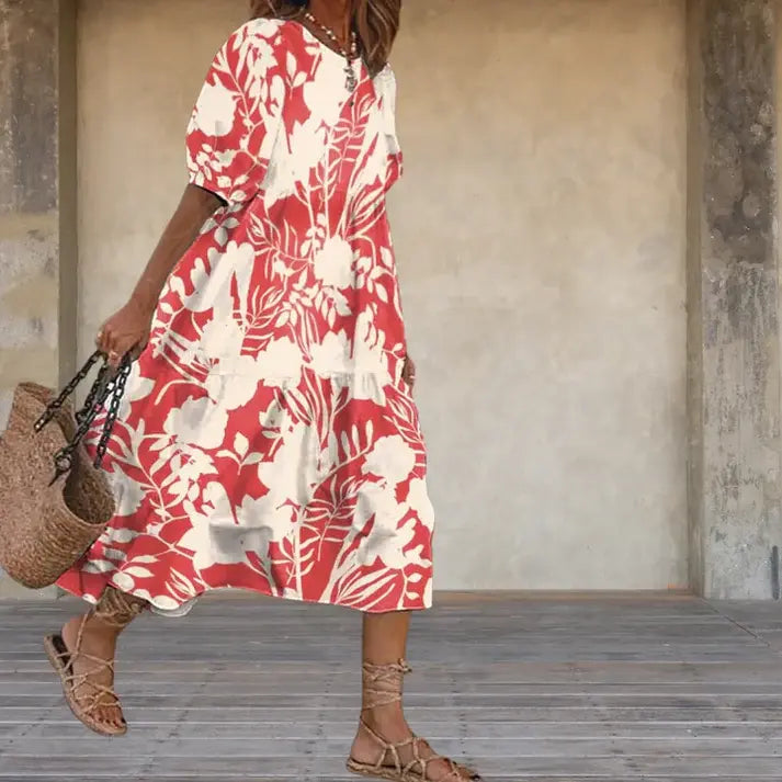 Levoire | Belle Robe À Fleurs Rot