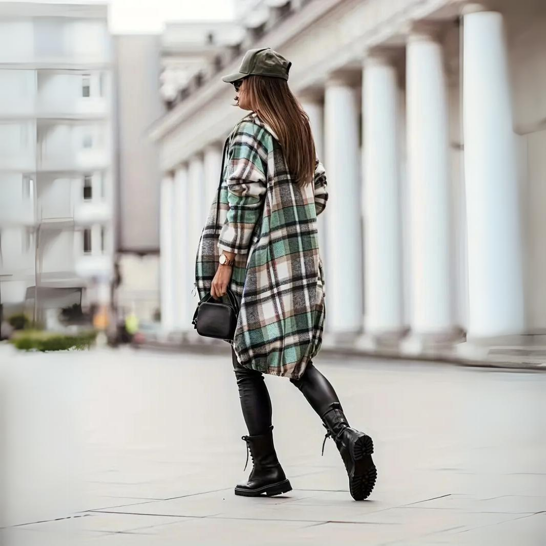 Levoire | Gilet À Carreaux Tendance Pour Femmes