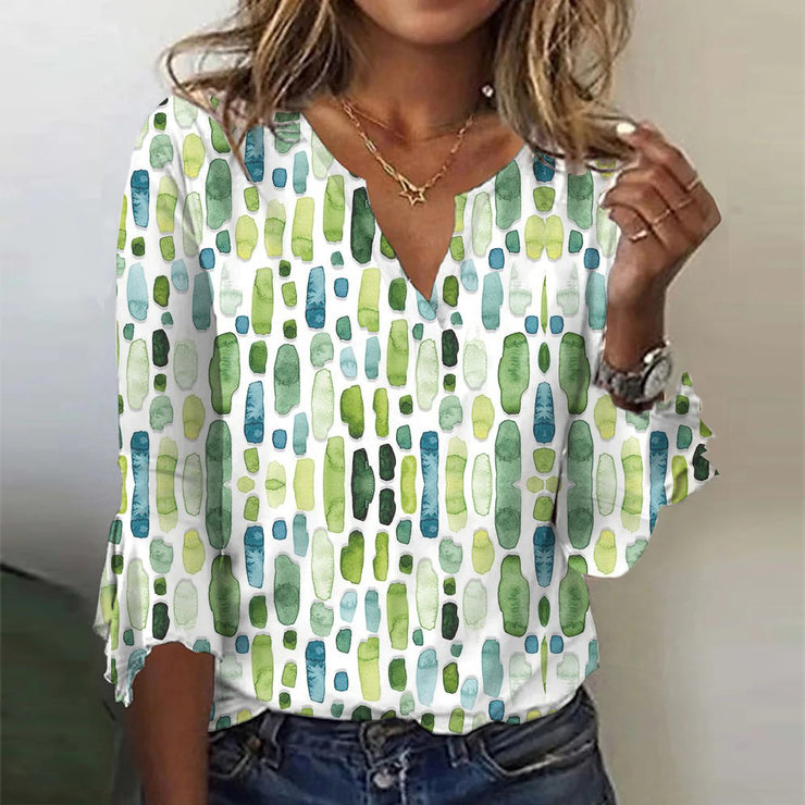 Levoire | Chemise Avec Impression Aquarelle Vive