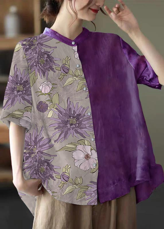 Levoire | Haut imprimé Lila Fleur