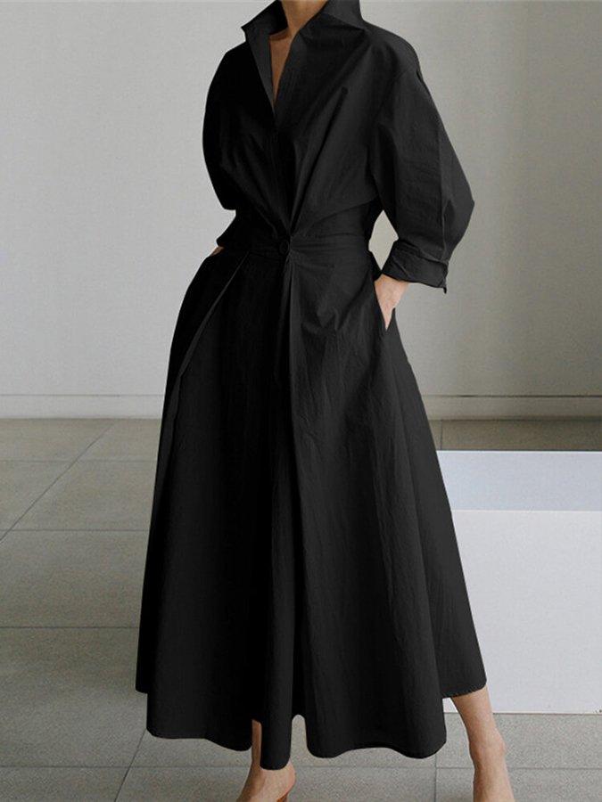 Levoire | Robe D'Été Pour Femmes Légère Et Confortable Noir