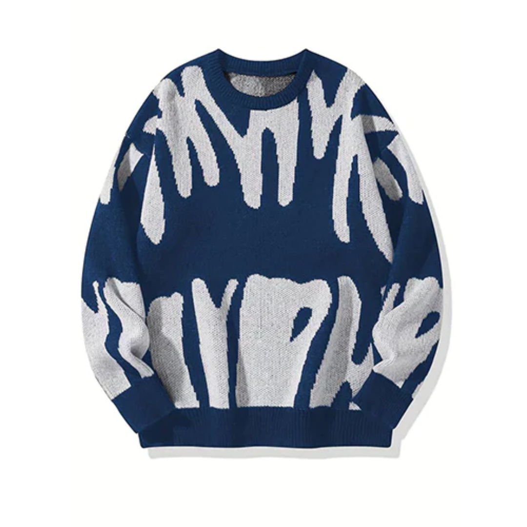 Levoire | Grandes tailles pull pour hommes Bleu