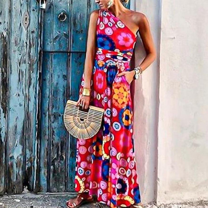 Levoire | Robe D'Été Élégante Robe Maxi Imprimée