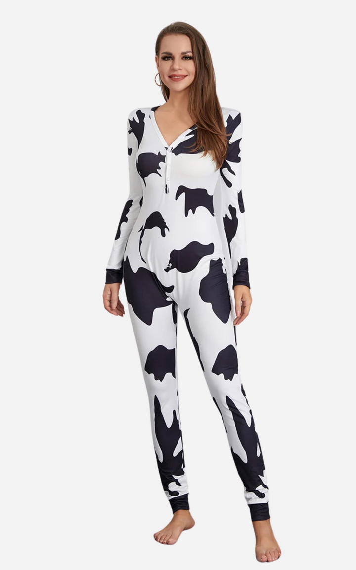 Levoire | Pyjama Pour Adultes Avec Fermeture Pratique Originale Blanc