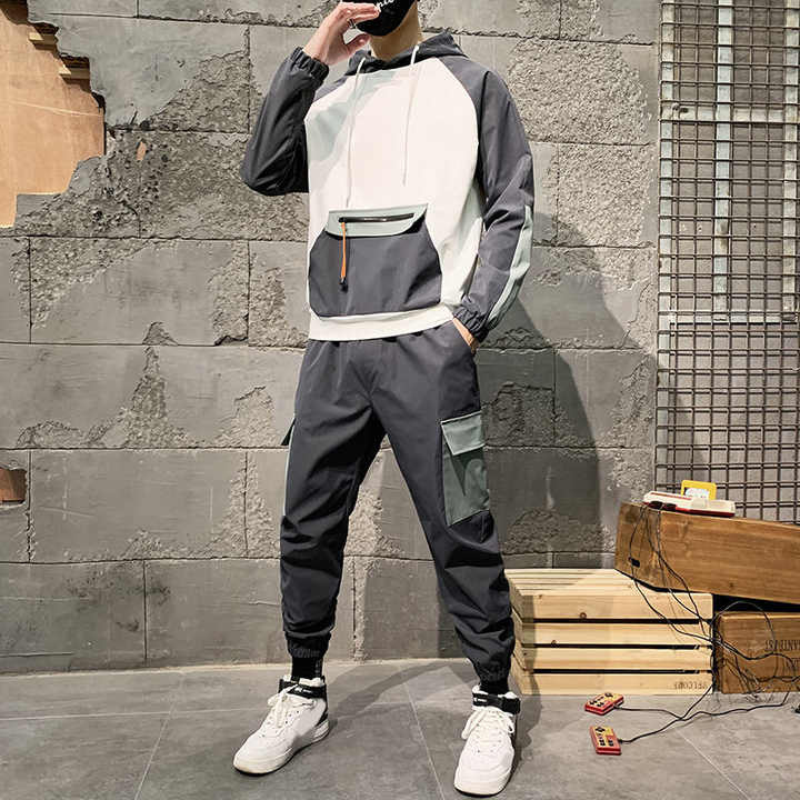Levoire | Ensemble de sport pour hommes à deux pièces Style moderne pour hommes Blanc
