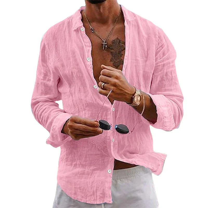 Levoire | Chemise En Lin Pour Des Jours Chauds Rosa