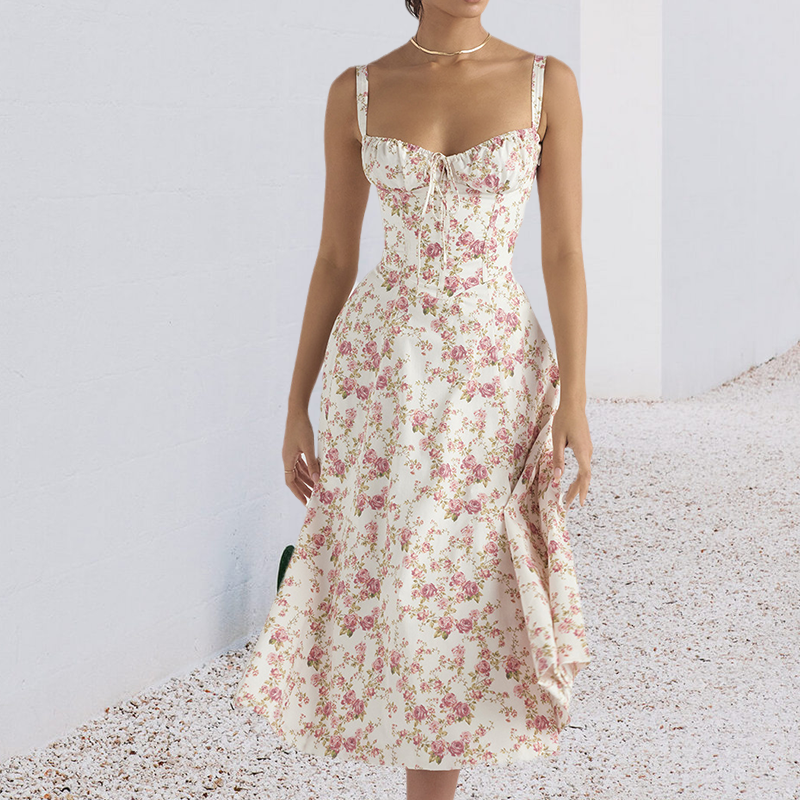Levoire | Robe d'Été Avec Détails Corset