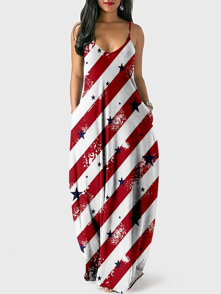 Levoire | Imprimé De Lèvres Robe Maxi Sans Manches Pour Femmes Rot
