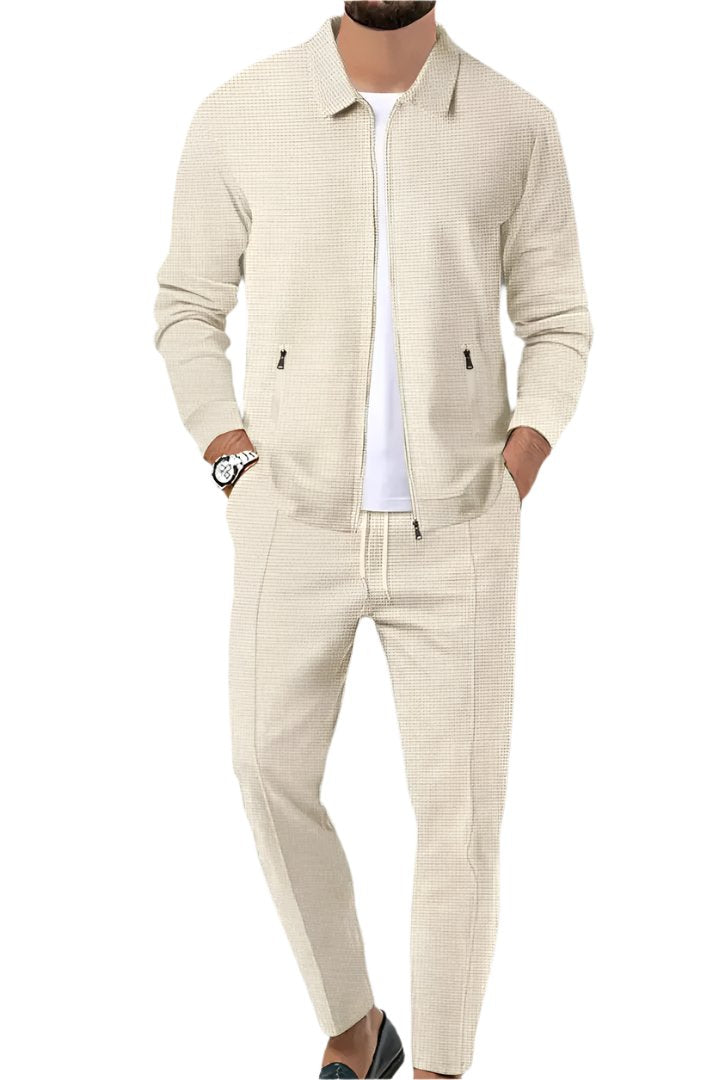Levoire | Ensemble De Loisirs Deux Pièces Pour Hommes Beige
