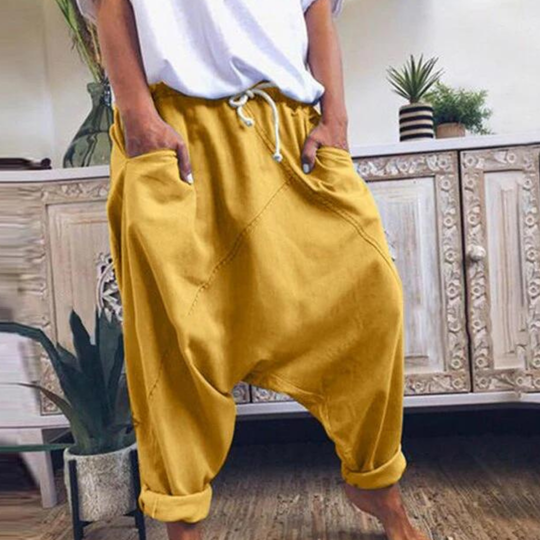Levoire | Pantalon large pour femmes Jaune