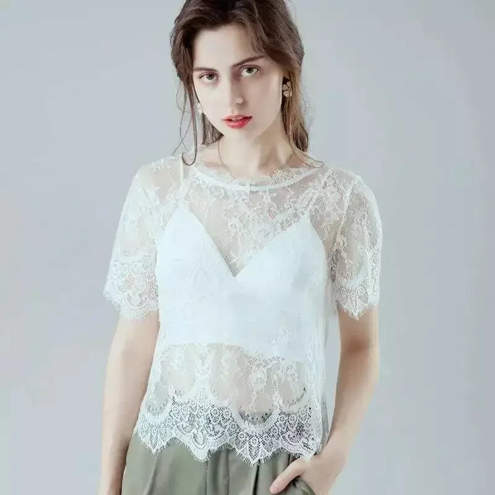 Levoire | Blouse - Été & Aéré Robe blanche à encolure O