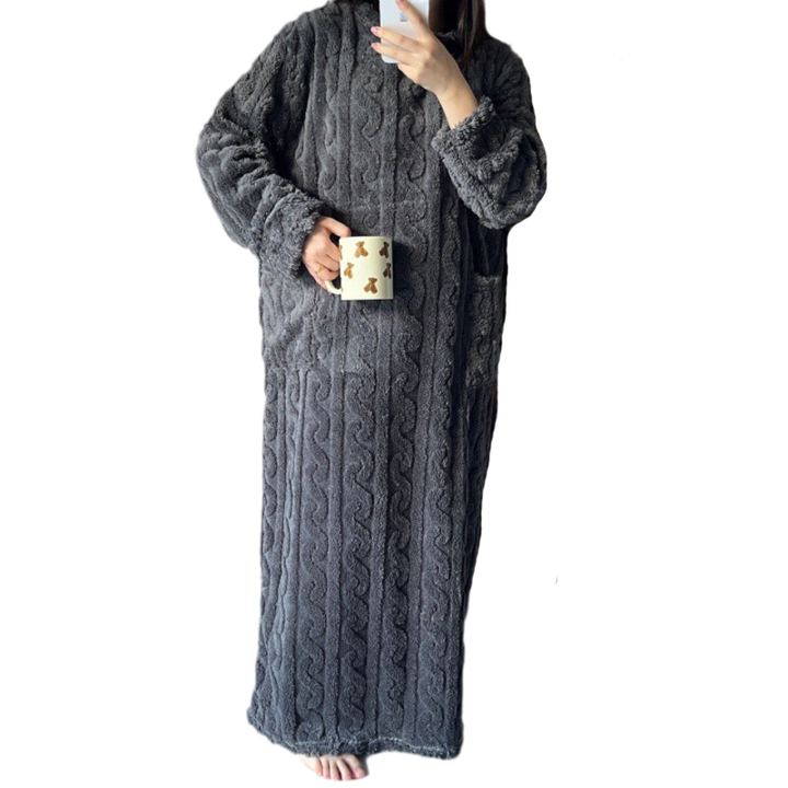 Levoire | Robe en tricot longue Gris