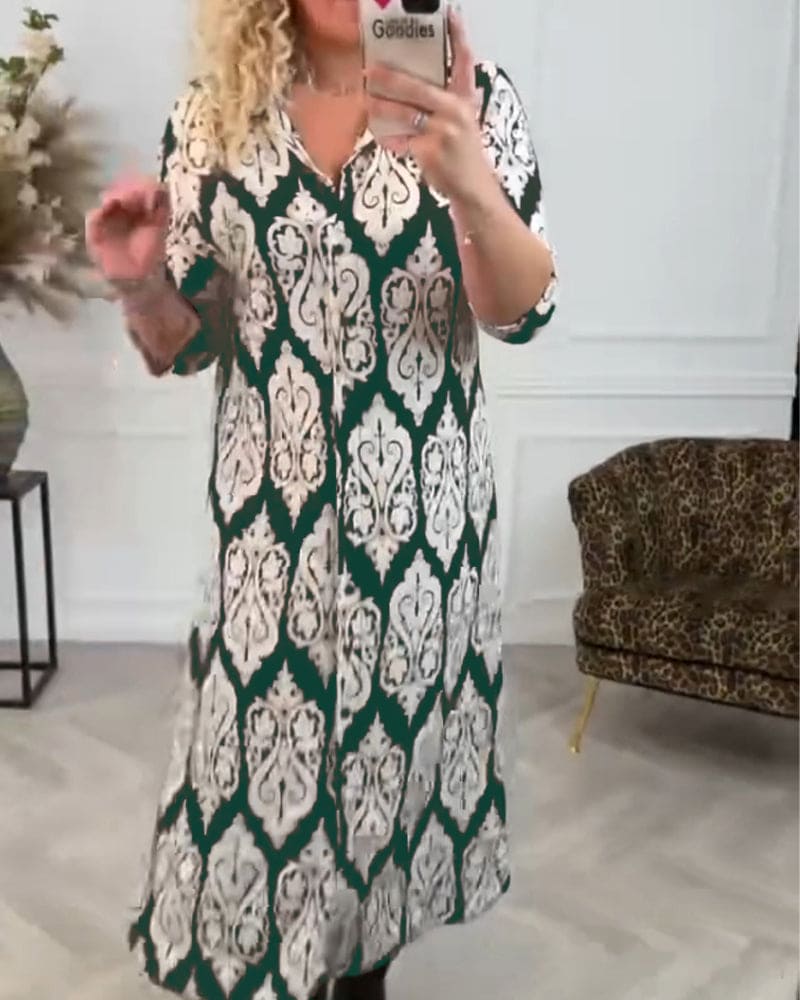 Levoire | Robe Élégante Avec Des Fentes Latérales Chic