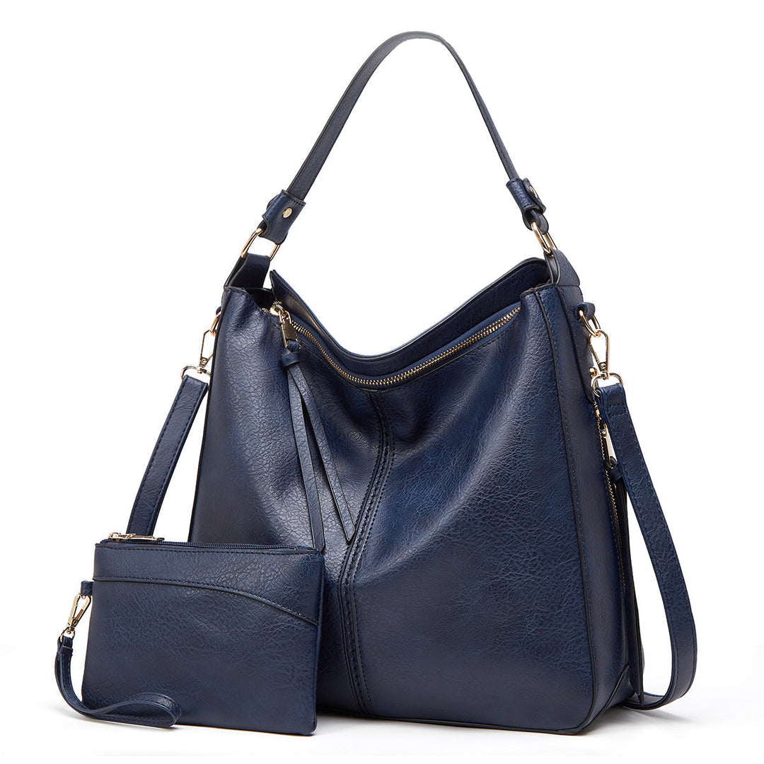Levoire | Sac En Cuir Élégant Avec Grande Capacité Et Poches Latérales Set bleu marine