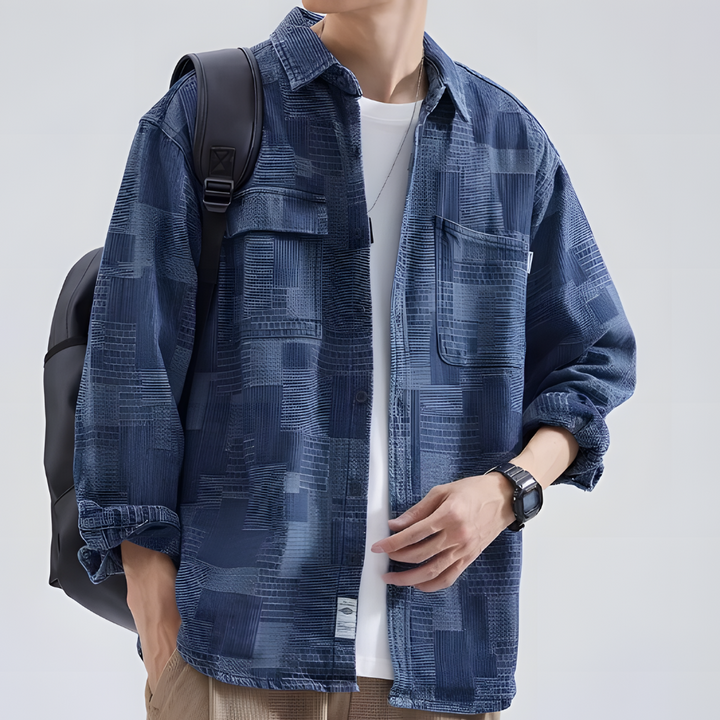 Levoire | Élégante chemise à carreaux Bleu