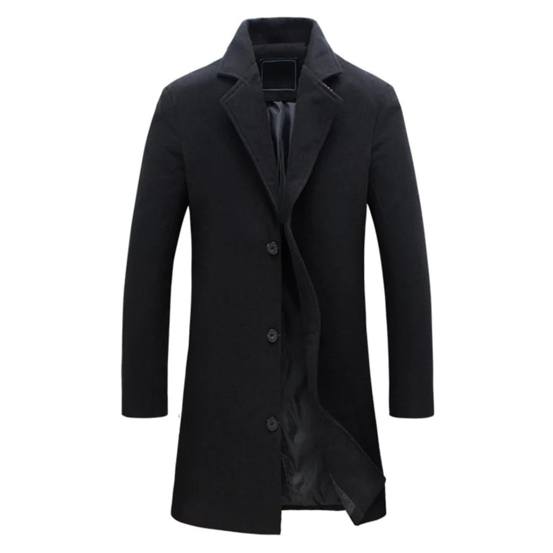 Levoire | Manteau Pour Hommes Chaud Noir