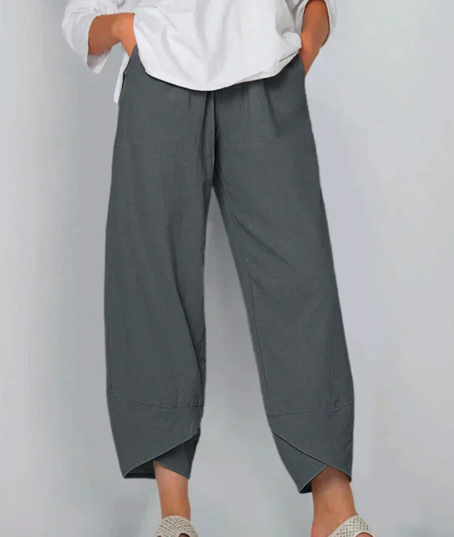 Levoire | Élégant Chic Confortable Pantalons Avec Manchon À La Mode Gris