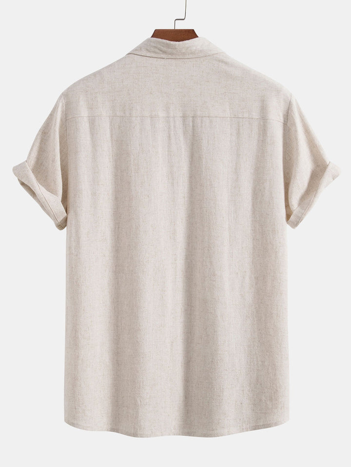 Levoire | T-Shirt En Mélange De Viscose À Boutons & Pantalons À Coupe Droite