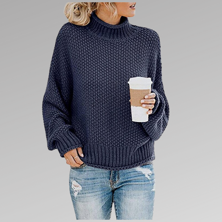 Levoire | Pull En Laine Douillet Fr Hiver Bleu
