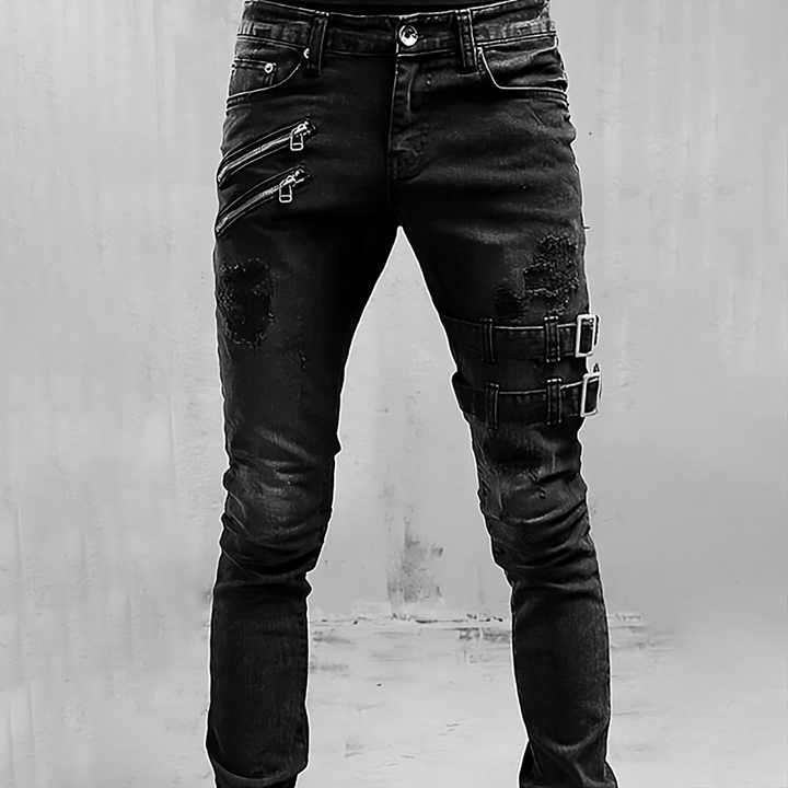 Levoire | Jeans En Denim Pour Hommes Noir