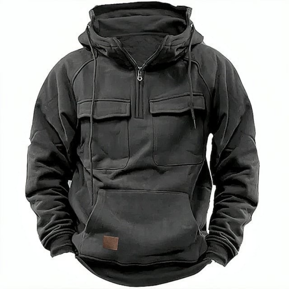 Levoire | Veste pour hommes à capuche chaude Gris