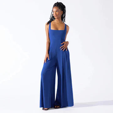 Levoire | Salopette Avec Partie De Jambe Large Bleu