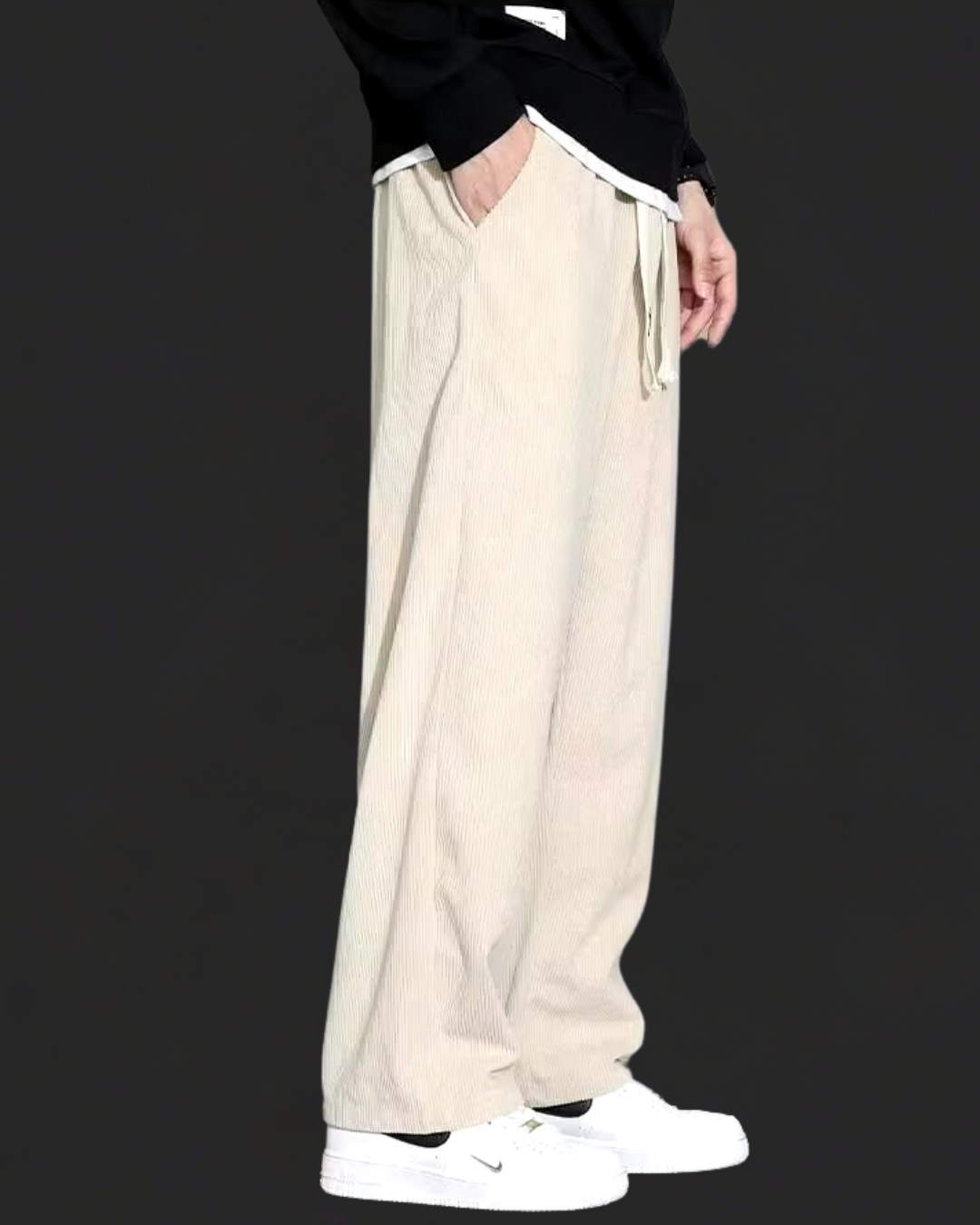 Levoire | Pantalon En Velours Côtelé Décontracté Chaud, Durable & Confort Décontracté