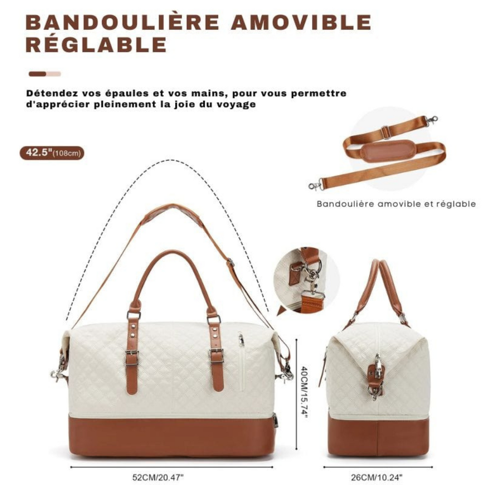 Levoire | Sac de voyage week-end pour femmes au style élégant