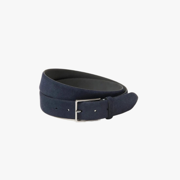 Levoire | Ceinture en daim pour hommes Ceinture en daim classique et élégante pour hommes Bleu foncé