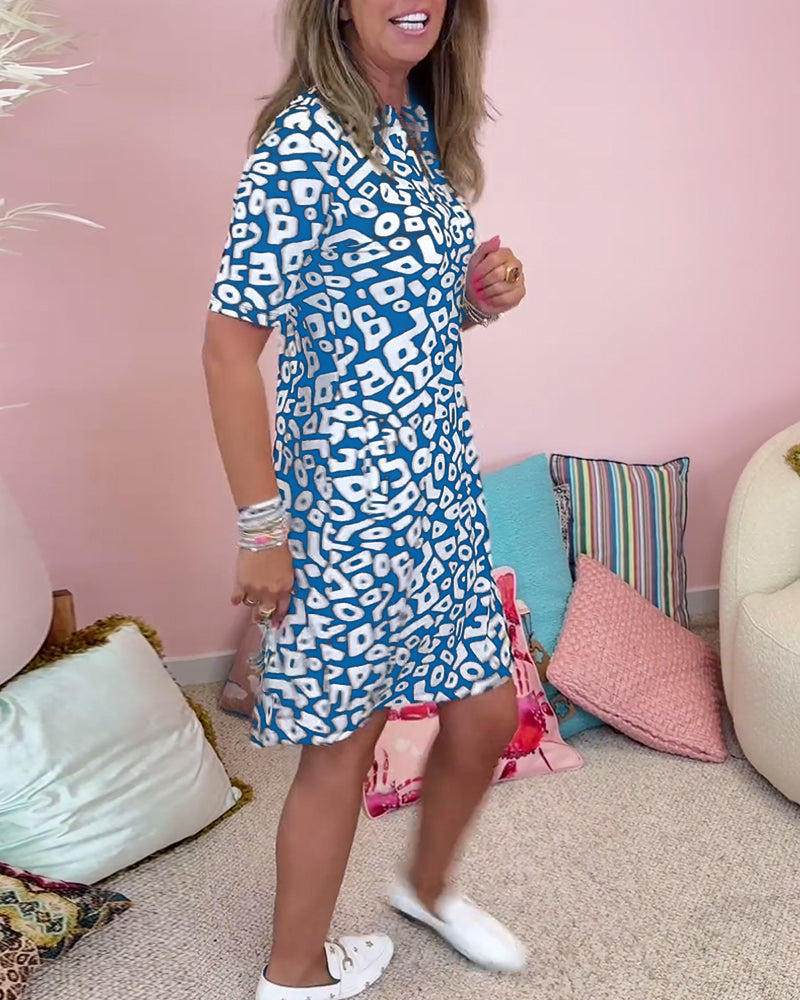 Levoire | Robe Imprimé Décolleté Poches