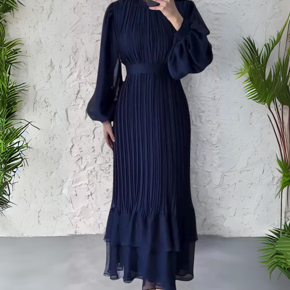 Levoire | Robe plissée confortable Bleu