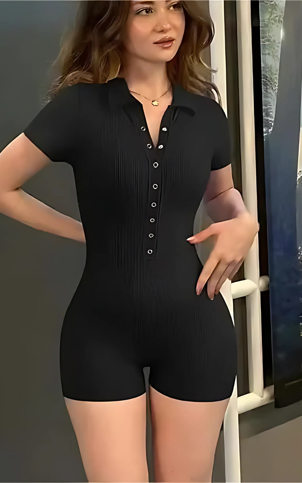 Levoire | Femme Sexy Élégance Noir À Décolleté En V