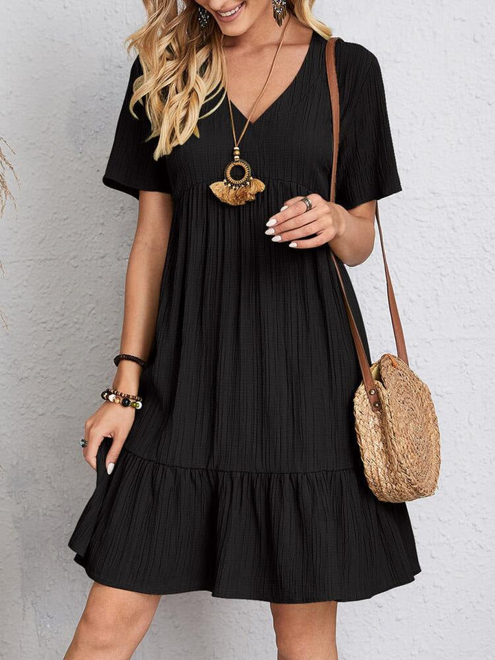 Levoire | Robe Décontractée Col V Noir