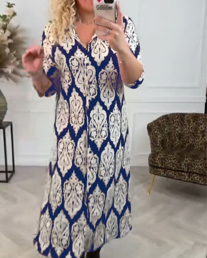 Levoire | Robe Élégante Avec Des Fentes Latérales Chic