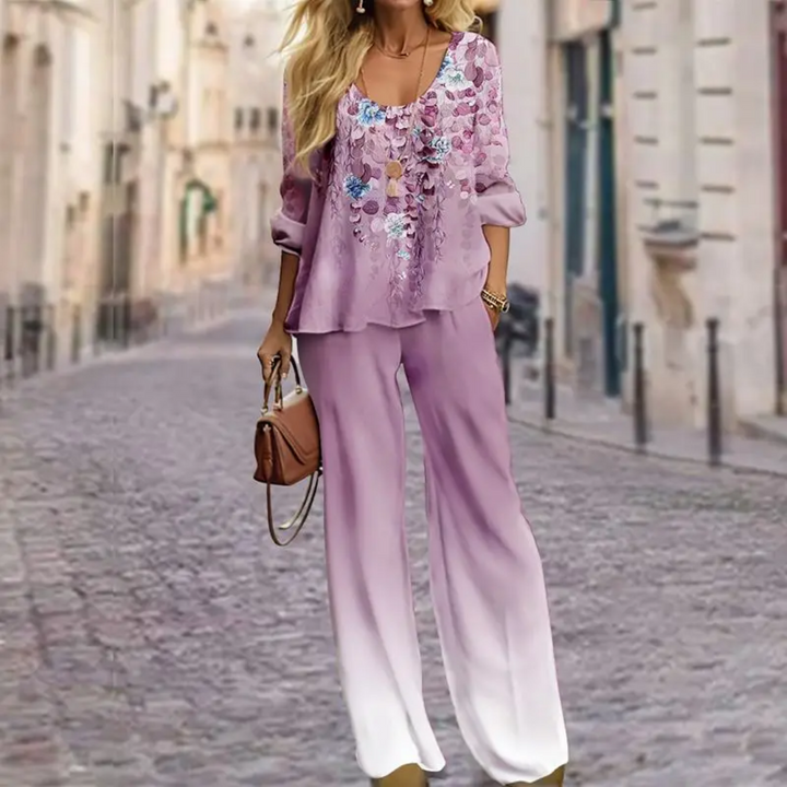 Levoire | Ensemble Élégant À Deux Pièces Rosa