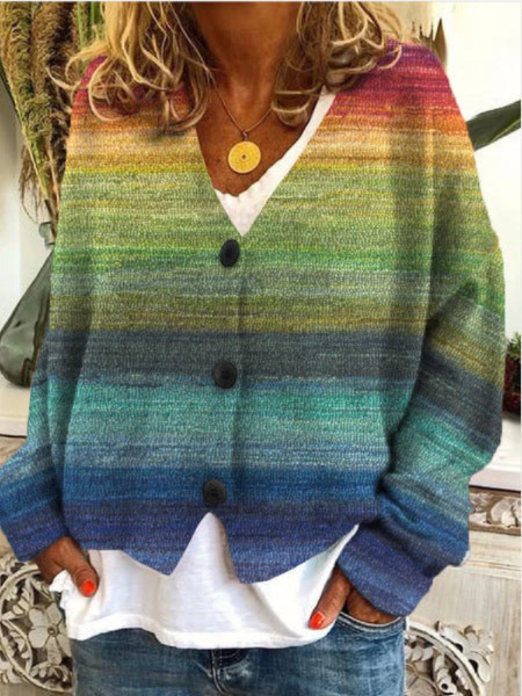 Levoire | Cardigan coloré pour femmes élégant Vert