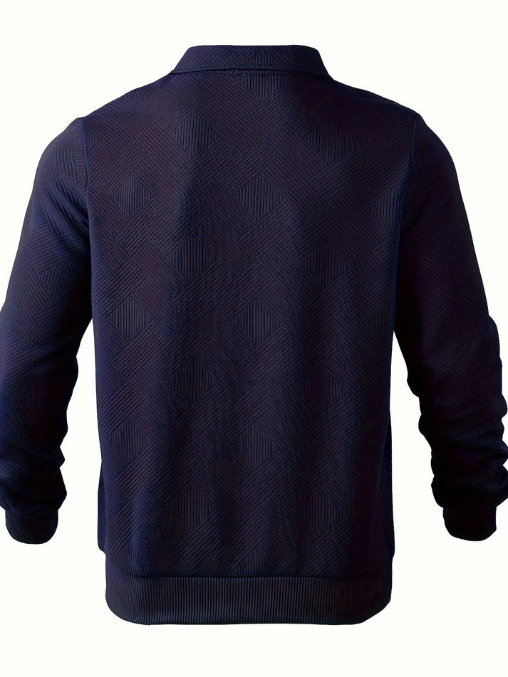 Levoire | Pull Avec Demi-Zip Et Motif Géométrique