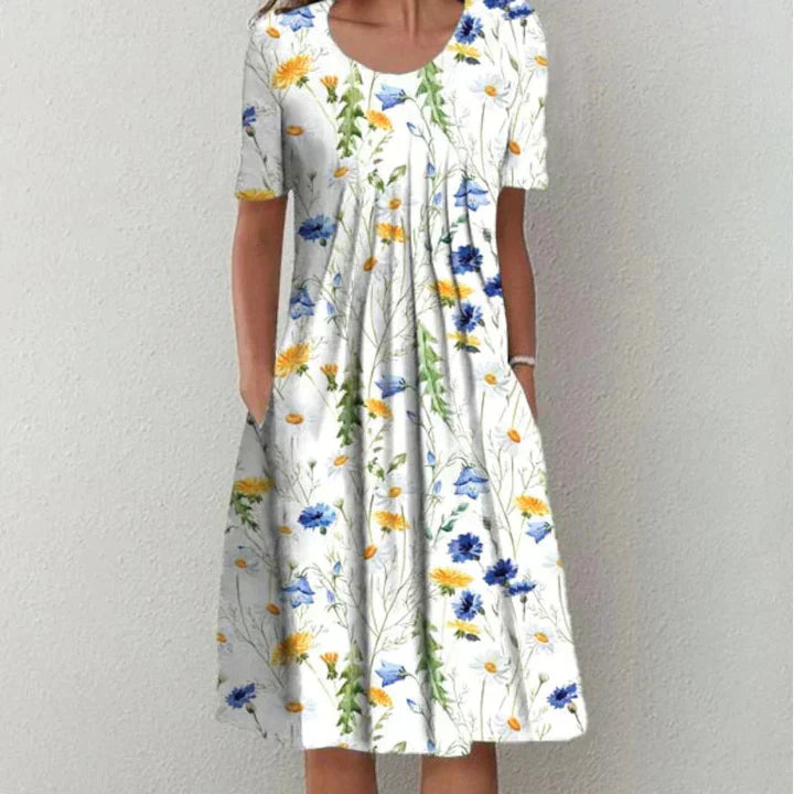 Levoire | Robe En Coton Au Chic Simple Blanc