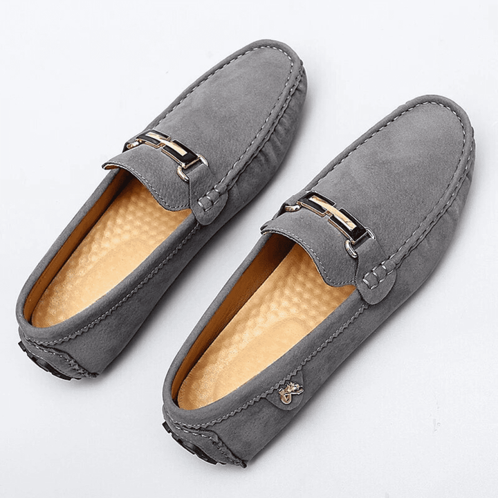 Levoire | Mocassins En Cuir Luxueux Gris