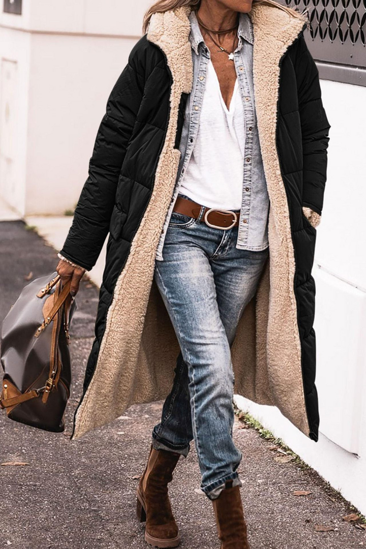 Levoire | Manteau élégant réversible Noir