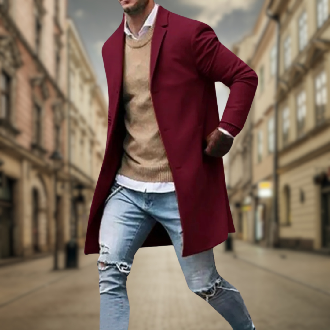 Levoire | Manteau d'automne élégant Bordeaux
