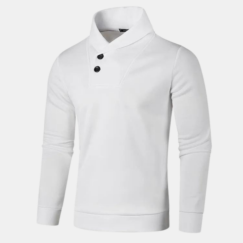 Levoire | Pull Homme Avec Col Tendance Et Coupe Confortable Blanc