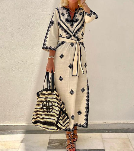 Levoire | Robe Élégante Avec Motif
