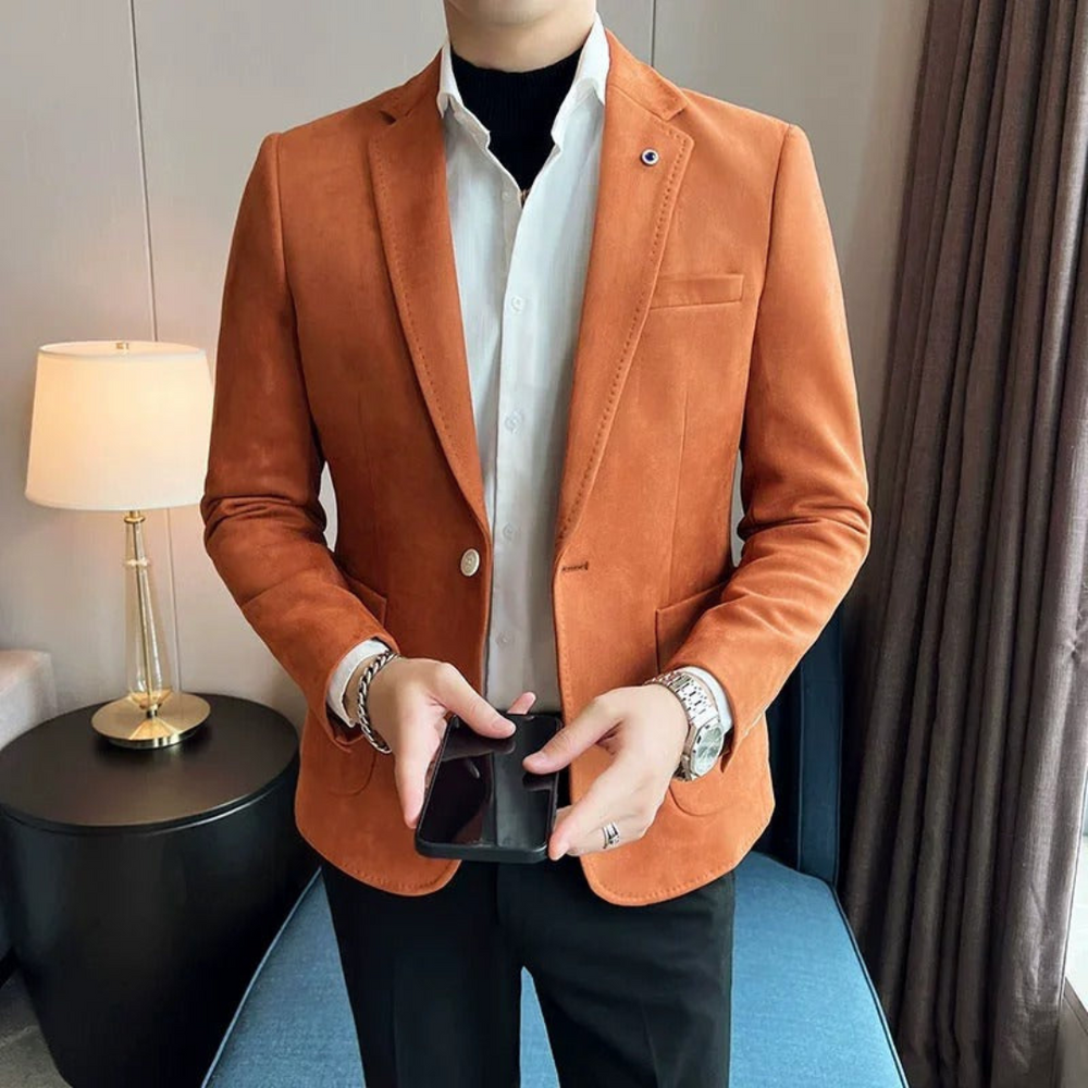 Levoire | Moderne Pour - Hommes - Coupe Ajustée Abricot