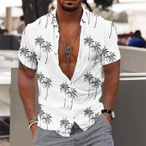 Levoire | Chemise d'été à manches courtes bouton en bas